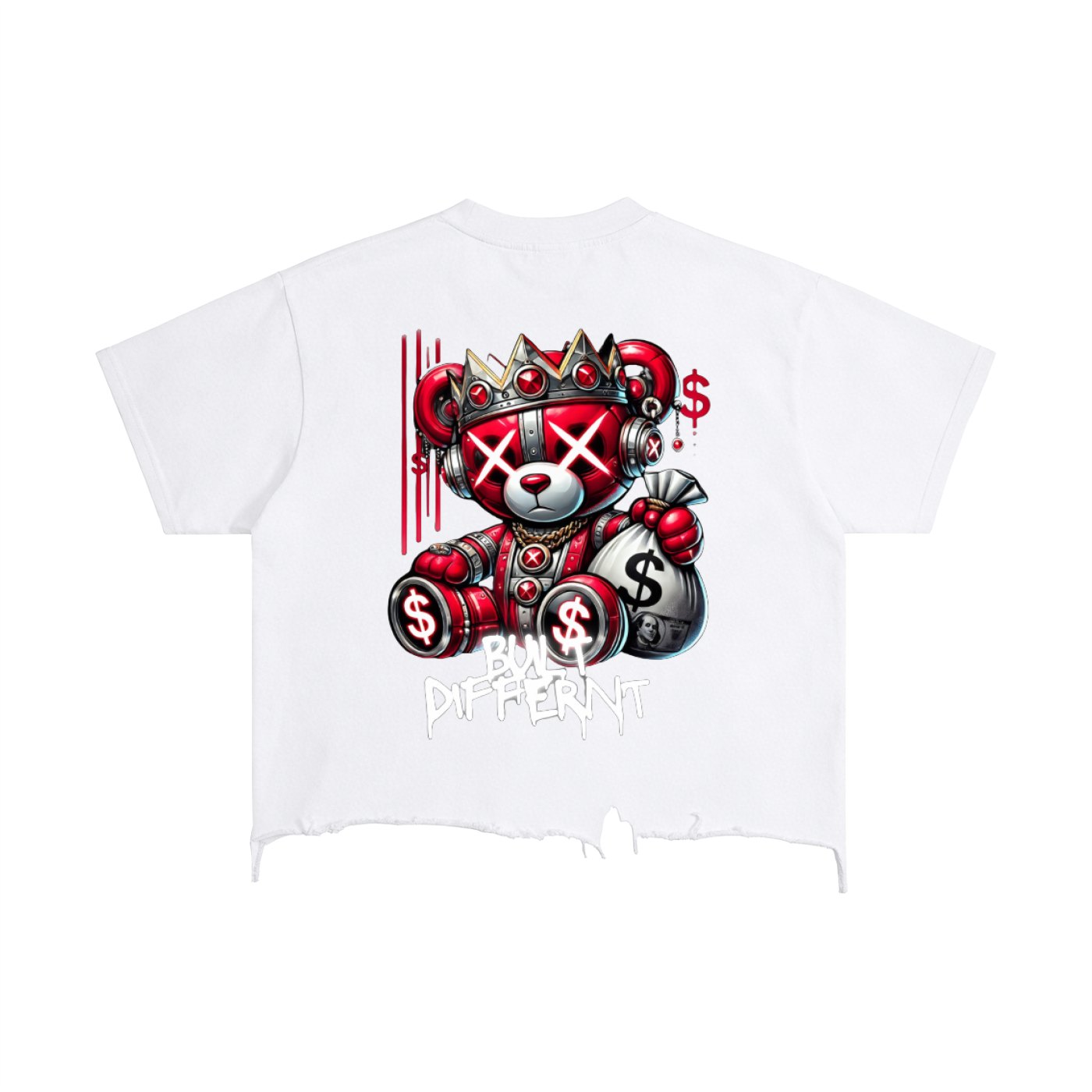 Vintage Wash Boxy Distressed Hem T-Shirt