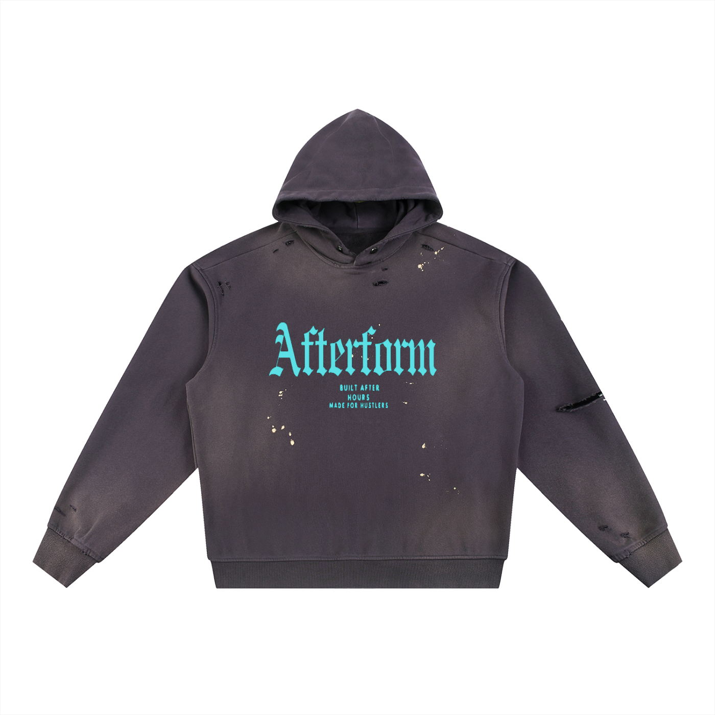 Sun Fade Frayed Fleece Hoodie