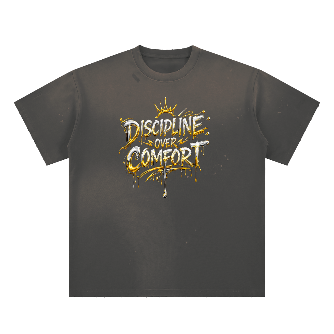 Hand-Frayed Sunfade Paint Splatter T-Shirt